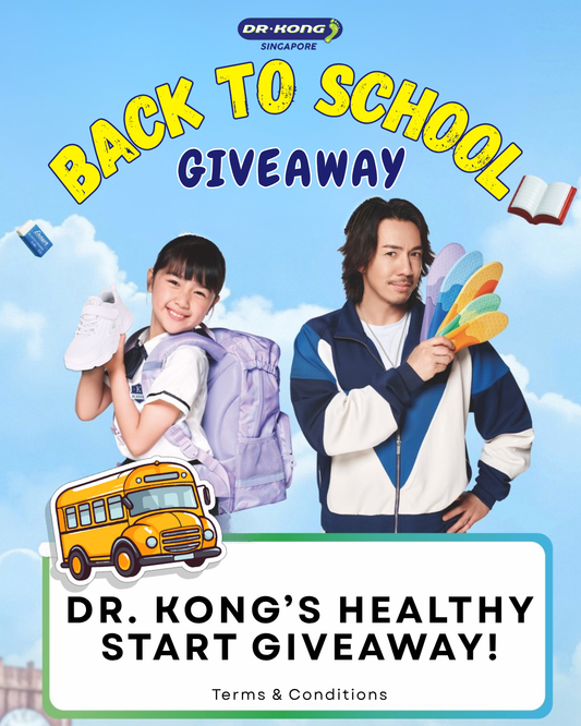 School Holiday Giveaway Step into Comfort with Dr. Kong Singapore