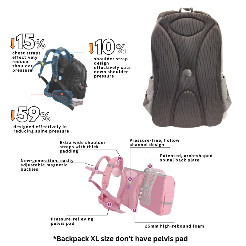 DR.KONG BACKPACKS XL SIZE DK-1Z14A3051AM-GRY