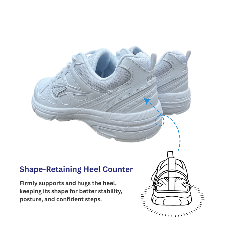 DR.KONG HEALTH SCHOOL SHOES (WHITE) DK-C723T001E3-WHT