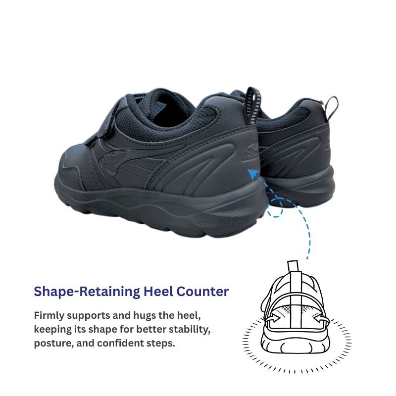 DR.KONG HEALTH SCHOOL SHOES (BLACK) DK-C65079E3-BLK