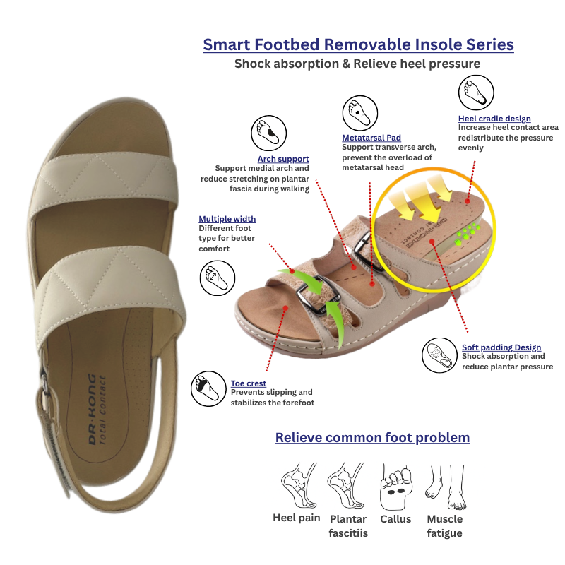 DR.KONG WOMEN REMOVABLE INSOLE SANDALS DK-1S80A2012AW