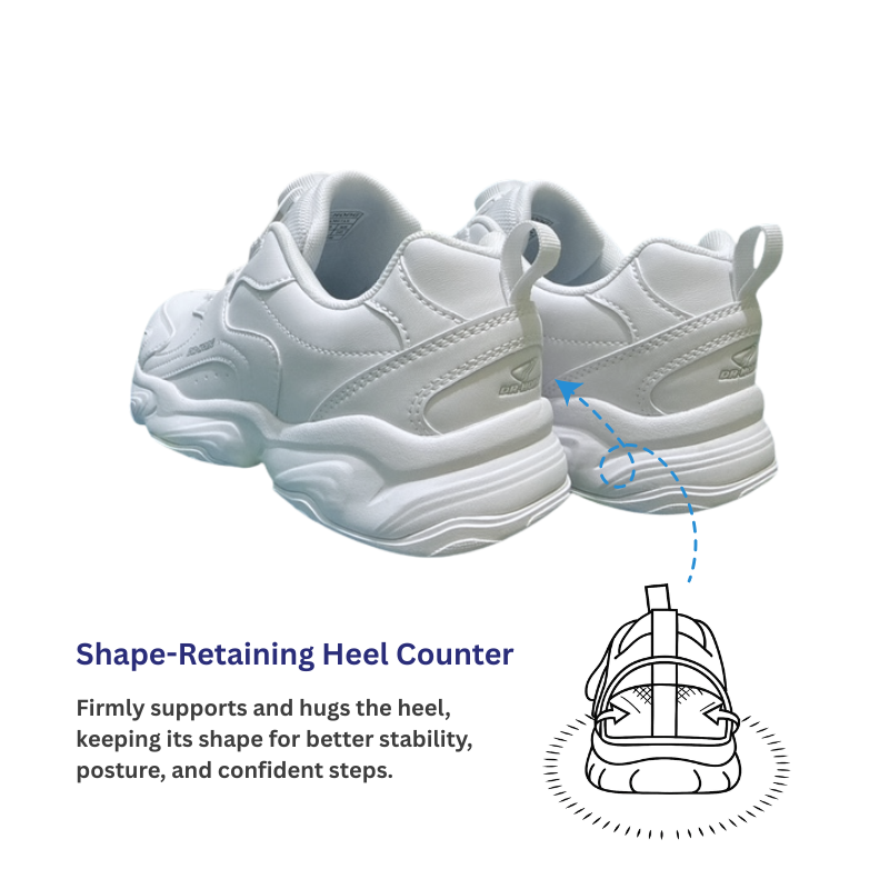 DR.KONG HEALTH SCHOOL SHOES (WHITE) DK-2C10A3017AX-DSA