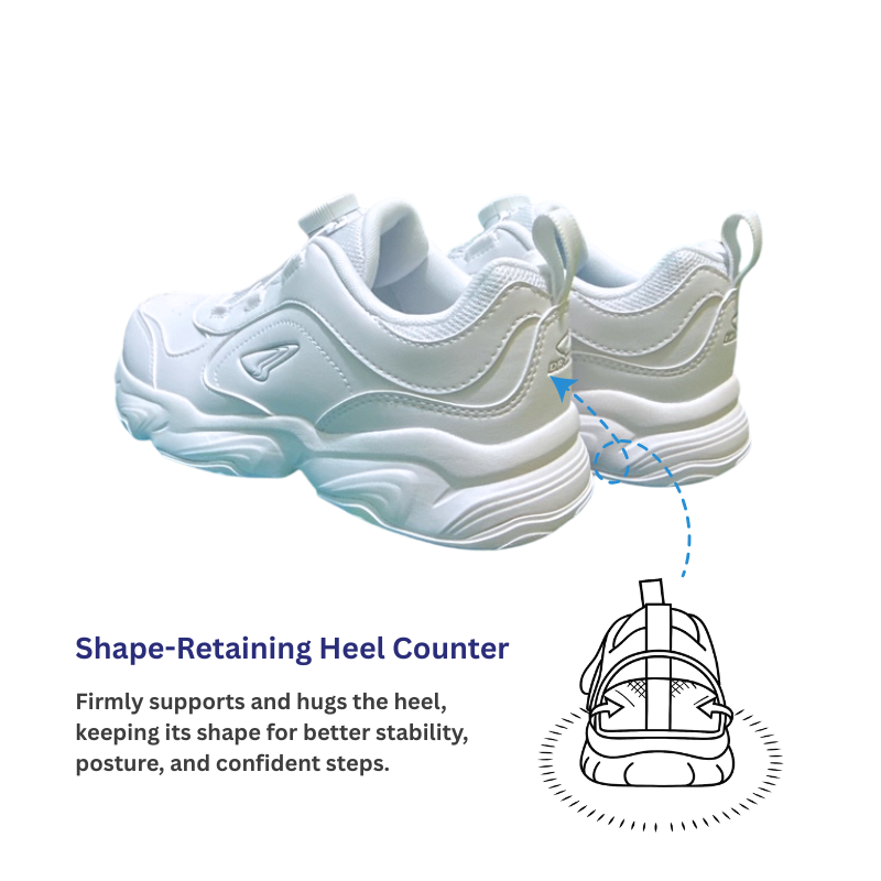 DR.KONG HEALTH SCHOOL SHOES (WHITE) DK-2B16A1047AX-DSA