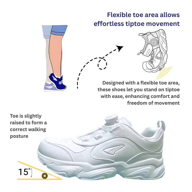 DR.KONG HEALTH SCHOOL SHOES (WHITE) DK-2B16A1047AX-DSA