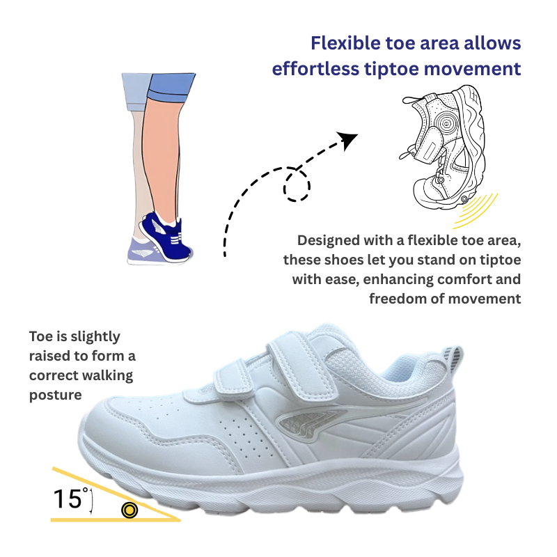 DR.KONG HEALTH SCHOOL SHOES (WHITE) DK-C65079E3-WHT