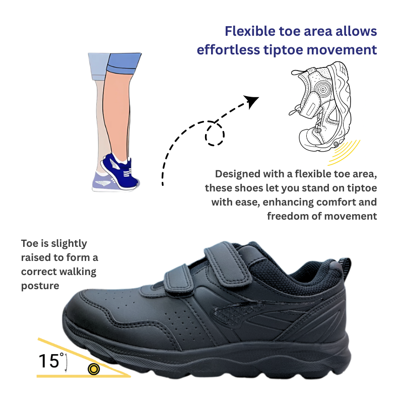 DR.KONG HEALTH SCHOOL SHOES (BLACK) DK-C65079E3-BLK