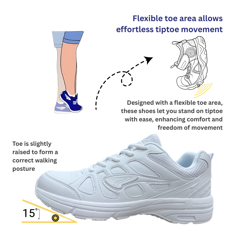 DR.KONG HEALTH SCHOOL SHOES (WHITE) DK-C723T001E3-WHT
