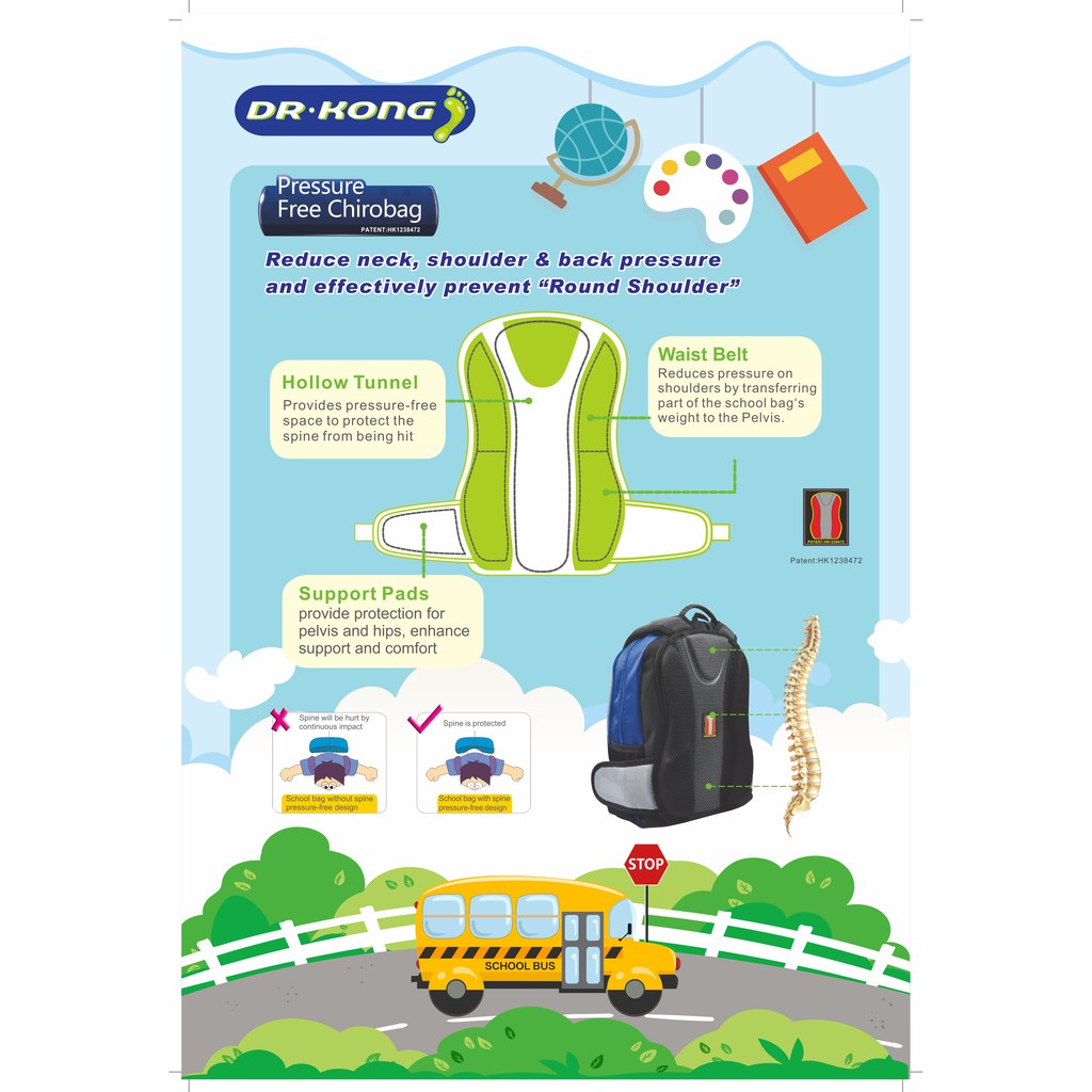 DR.KONG BACKPACKS XL SIZE DK-1400077-BLK