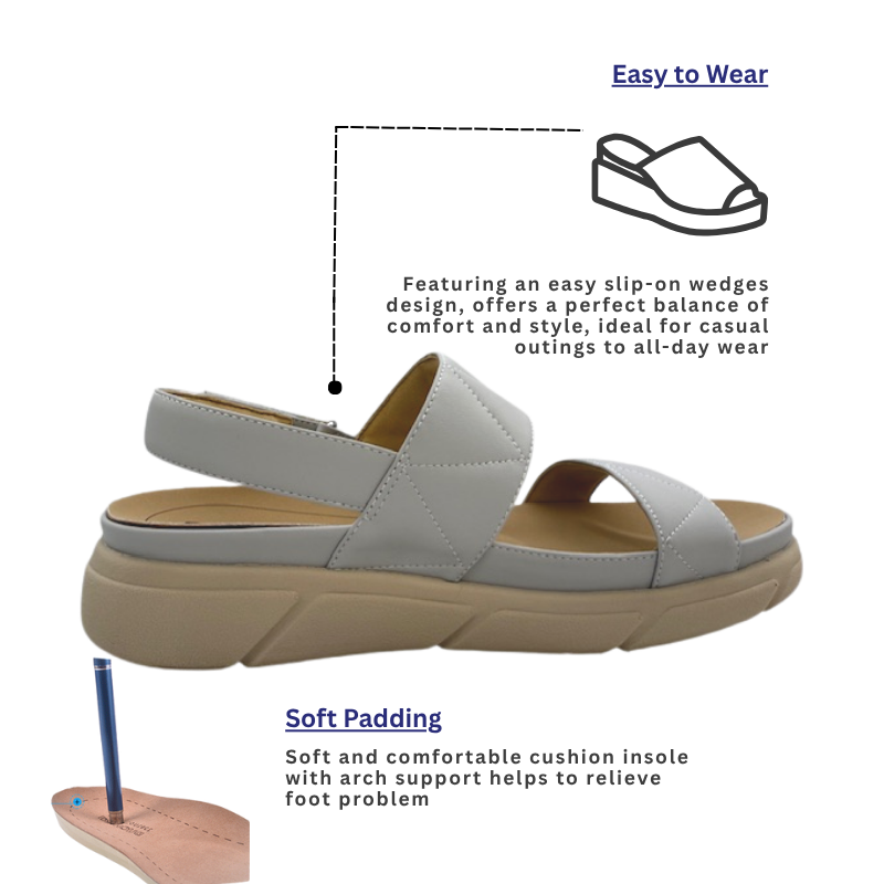 DR.KONG WOMEN REMOVABLE INSOLE SANDALS DK-1S80A2012BW