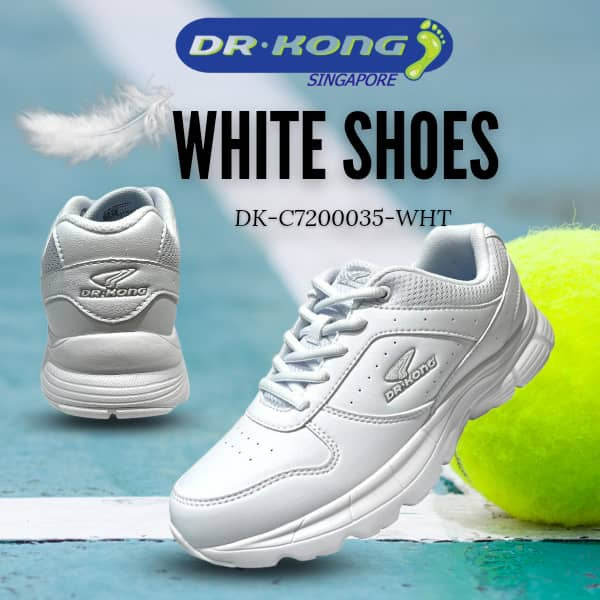 DR.KONG HEALTH SCHOOL SHOES (WHITE) DK-C7200035-WHT