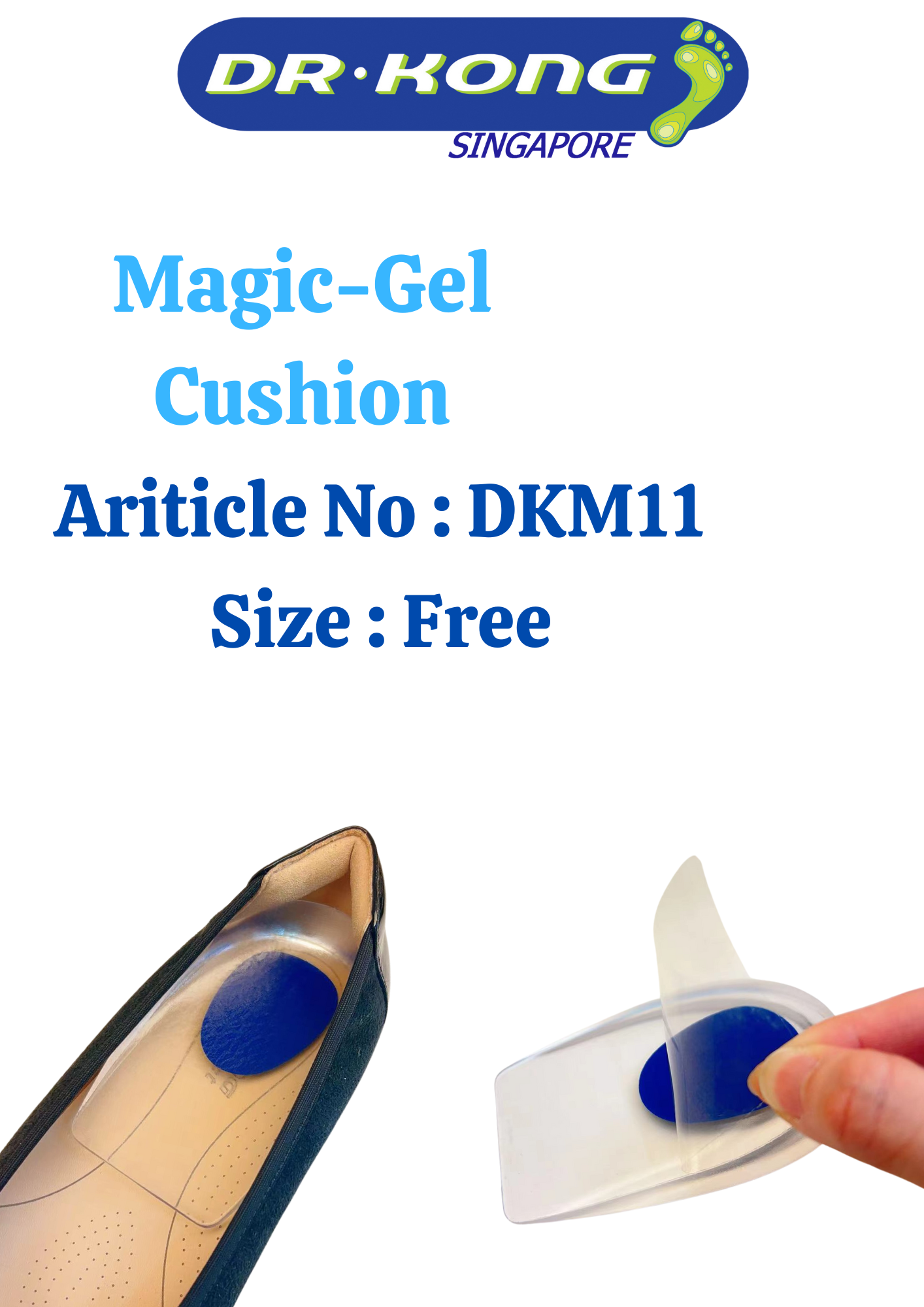 DR.KONG MAGIC-GEL HEEL CUSHION ACCESSORIES DK-DKM11-F