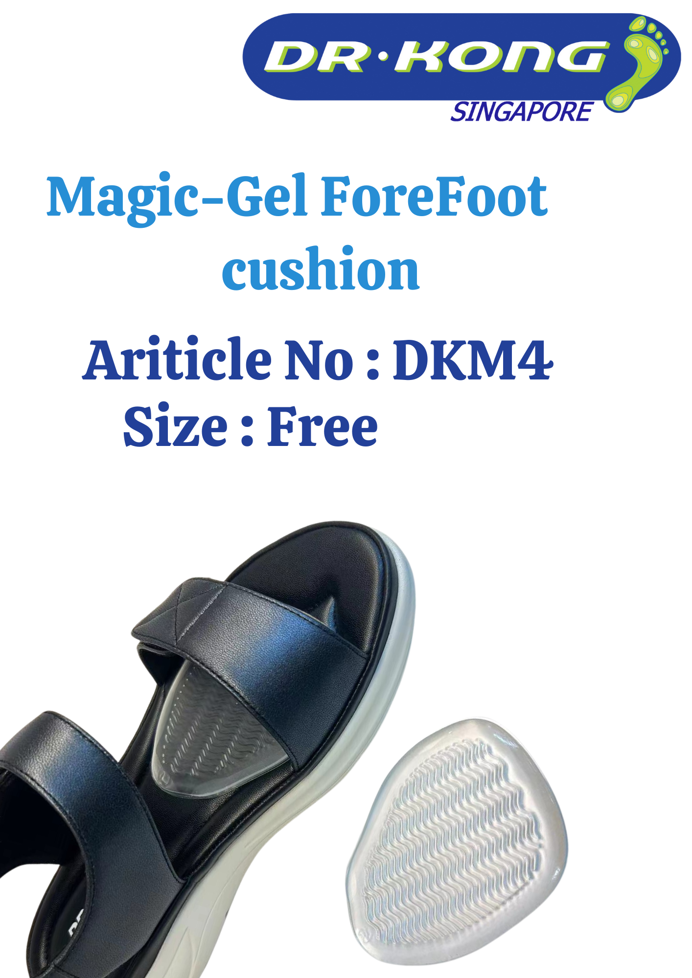 DR.KONG MAGIC-GEL FOREFOOT CUSHION ACCESSORIES DK-DKM4-F