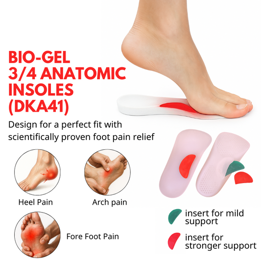 DR.KONG BIO-GEL 3/4 ANATOMIC INSOLES DK-DKA41 - FOOT CARE ACCESSORIES