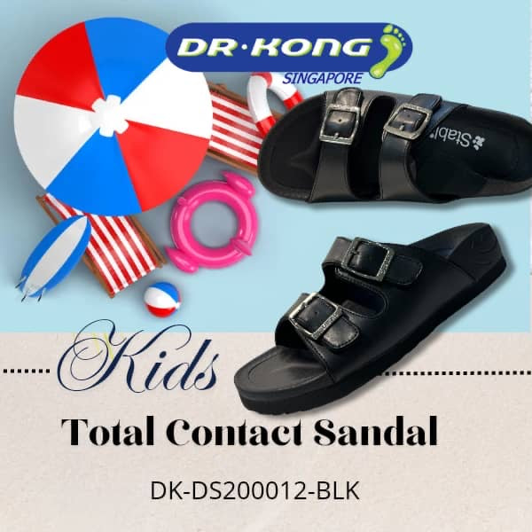 DR.KONG KIDS SMART FOOTBED SANDALS DK-DS200012-BLK
