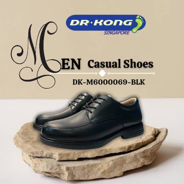 DR.KONG MEN'S COMFORT FORMAL SHOES DK-M6000069-BLK