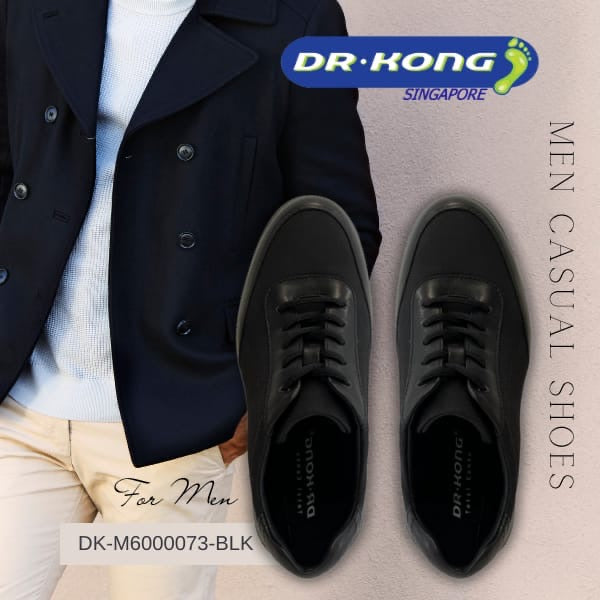 DR.KONG MEN'S COMFORT FORMAL SHOES DK-M6000073-BLK