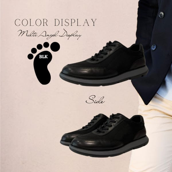 DR.KONG MEN'S COMFORT FORMAL SHOES DK-M6000073-BLK