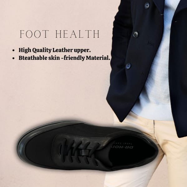 DR.KONG MEN'S COMFORT FORMAL SHOES DK-M6000073-BLK