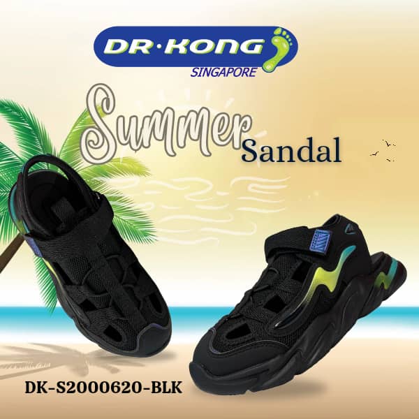 DR.KONG KIDS TOTAL CONTACT SANDALS DK-S2000620-BLK