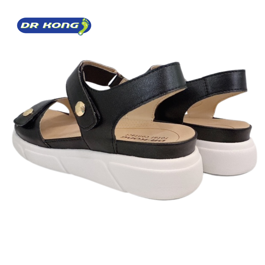 DR.KONG WOMEN REMOVABLE INSOLE SANDALS DK-S8000431-BLK(RP : $159)