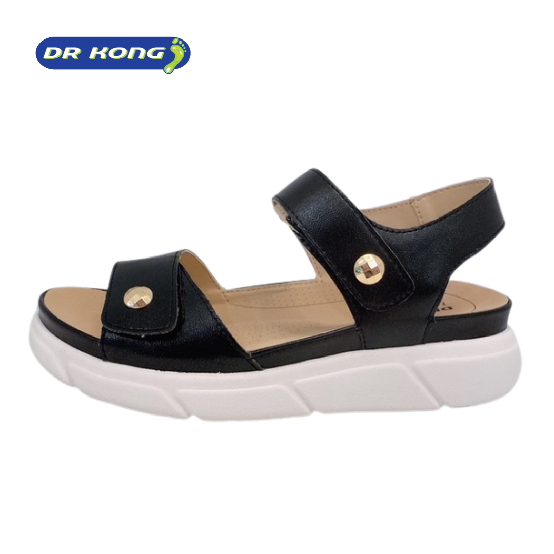 DR.KONG WOMEN REMOVABLE INSOLE SANDALS DK-S8000431-BLK(RP : $159)