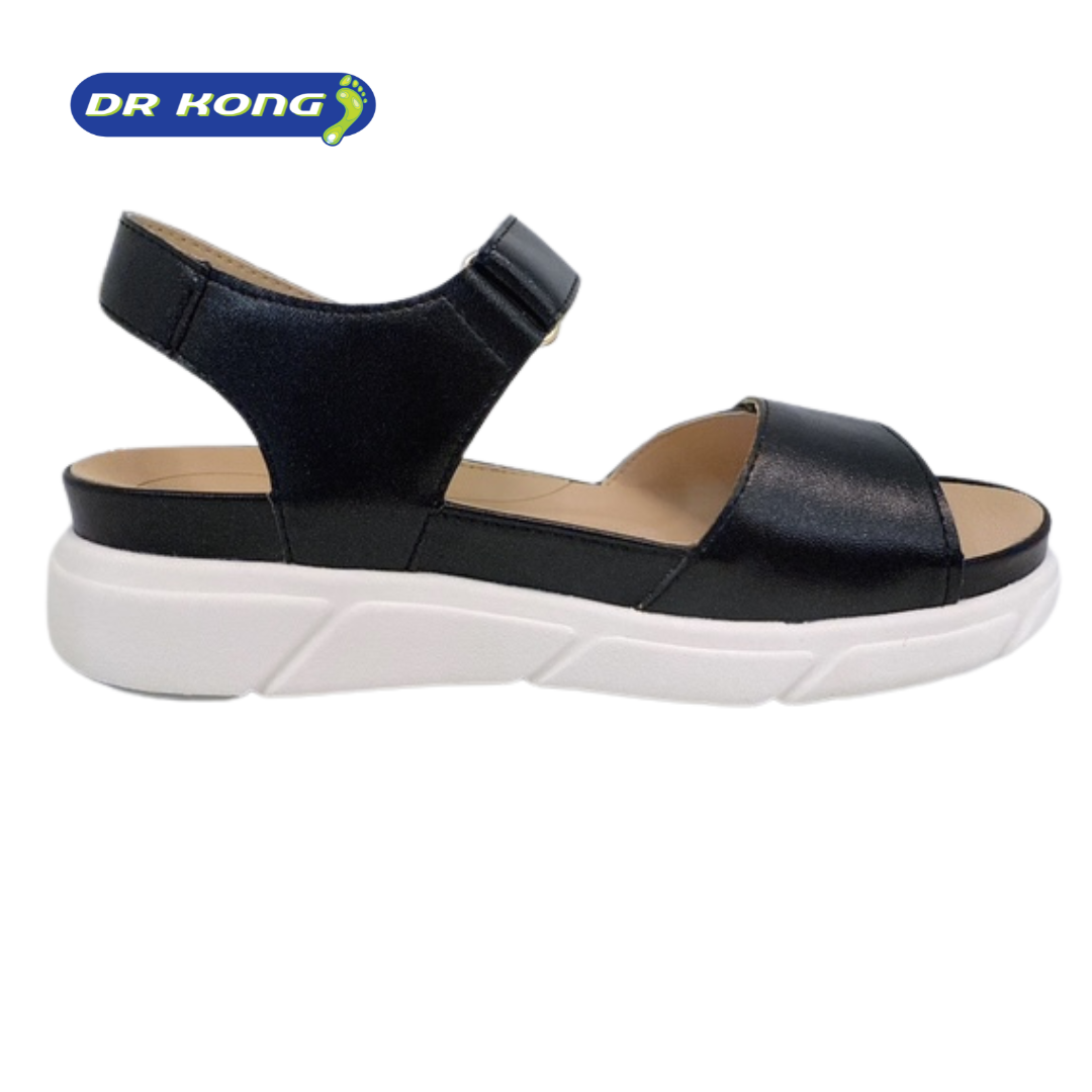 DR.KONG WOMEN REMOVABLE INSOLE SANDALS DK-S8000431-BLK(RP : $159)