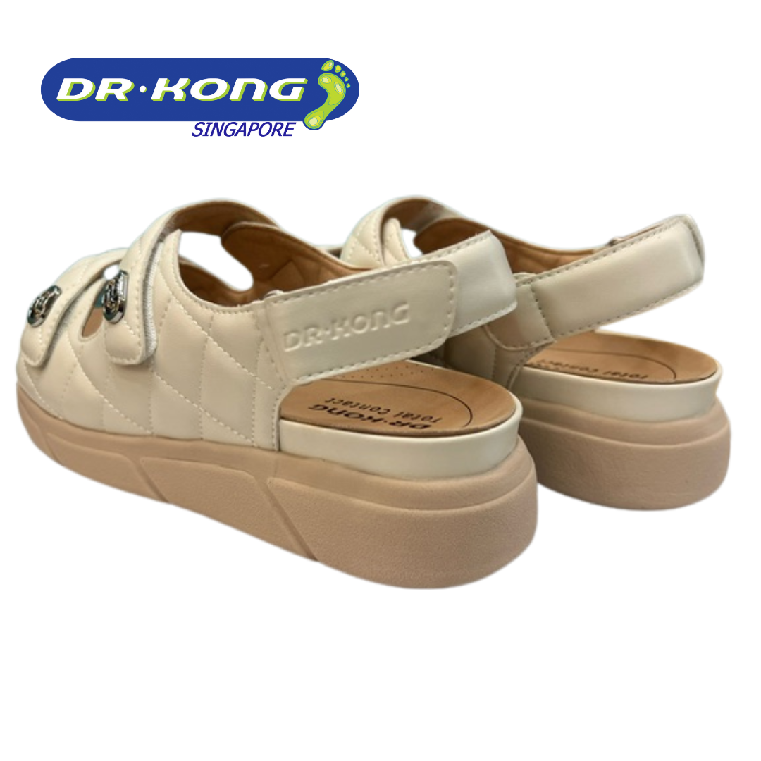 DR.KONG WOMEN REMOVABLE INSOLE SANDALS DK-S8000473-BEI