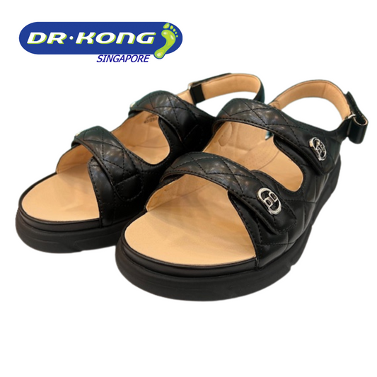 DR.KONG WOMEN REMOVABLE INSOLE SANDALS DK-S8000473-BLK