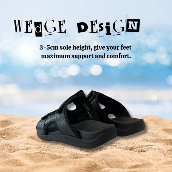 DR.KONG MEN'S TOTAL CONTACT SANDALS DK-S9000286-BLK