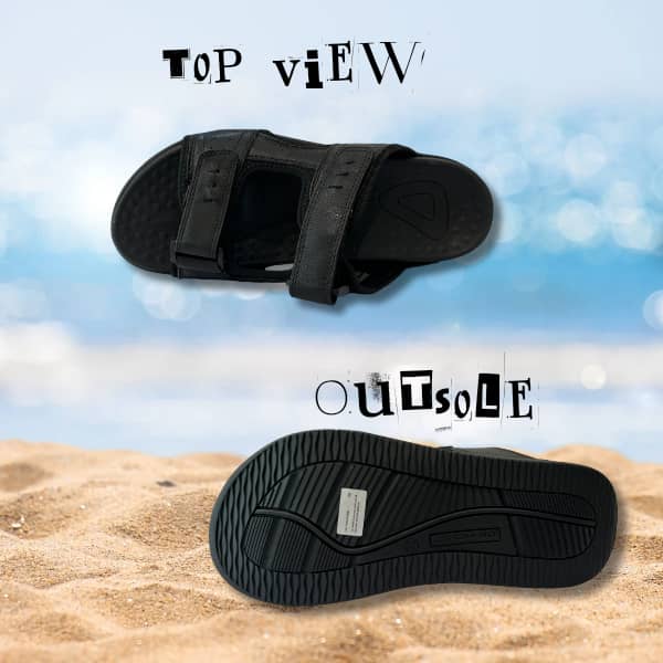 DR.KONG MEN'S TOTAL CONTACT SANDALS DK-S9000286-BLK
