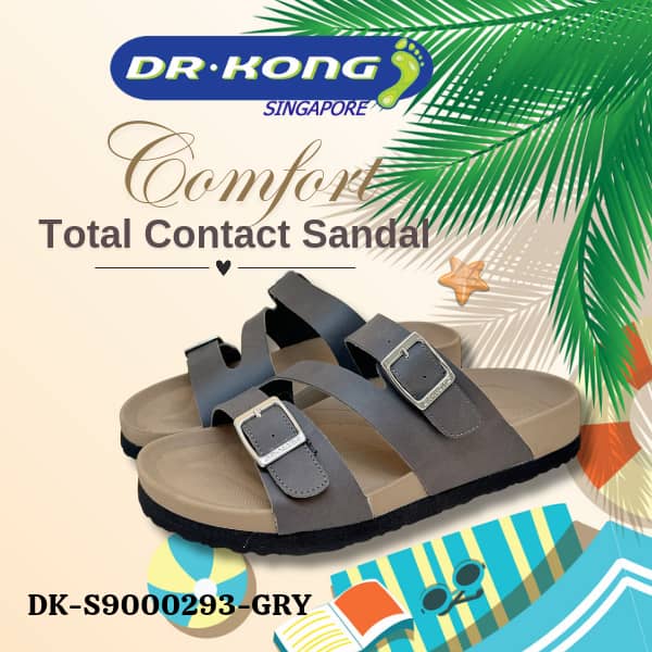 DR.KONG MEN'S TOTAL CONTACT SANDALS DK-S9000293-GRY