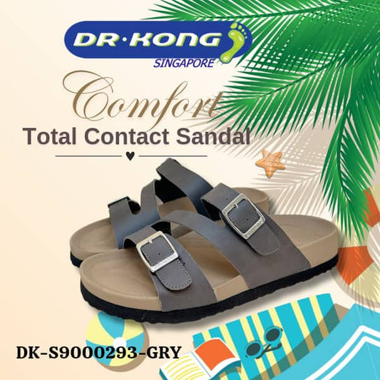 DR.KONG MEN'S TOTAL CONTACT SANDALS DK-S9000293-GRY