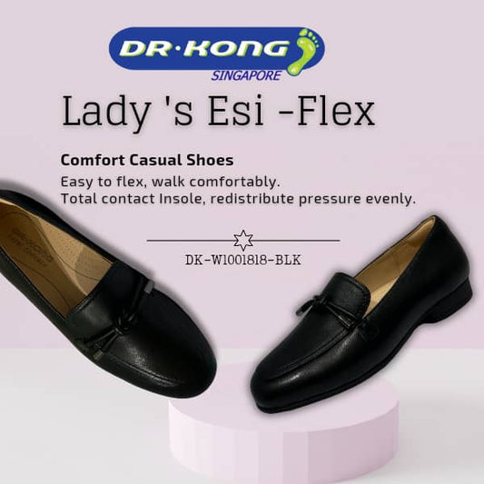 DR.KONG WOMEN COMFORT FLAT SHOES DK-W1001818-BLK
