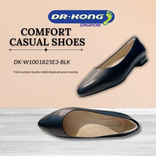 DR.KONG WOMEN COMFORT FLAT SHOES DK-W1001825E3-BLK