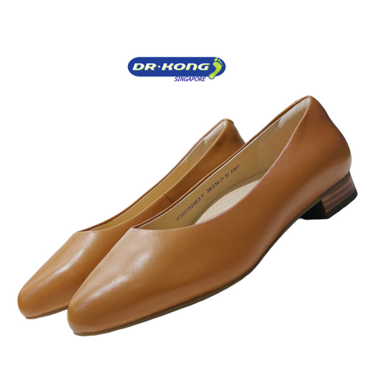 DR.KONG WOMEN COMFORT FLAT SHOES DK-W1001825E3-BRN