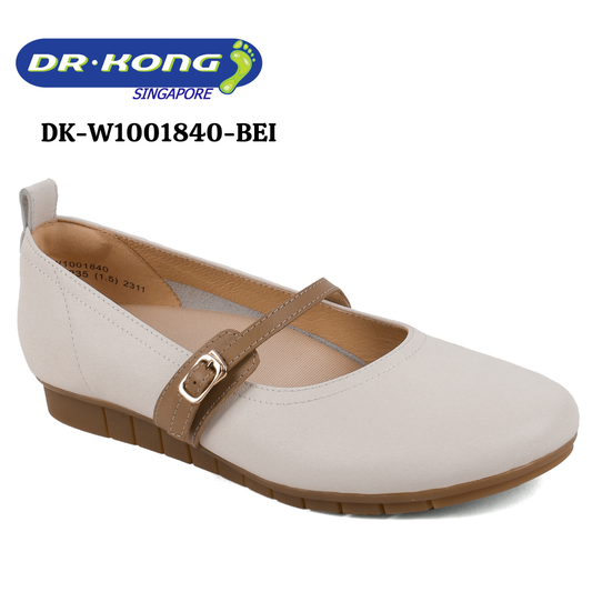 DR.KONG WOMEN COMFORT FLAT SHOES DK-W1001840-BEI