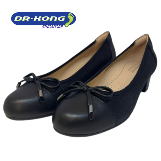 DR.KONG WOMEN COMFORT HEEL SHOES DK-W3001226-BLK