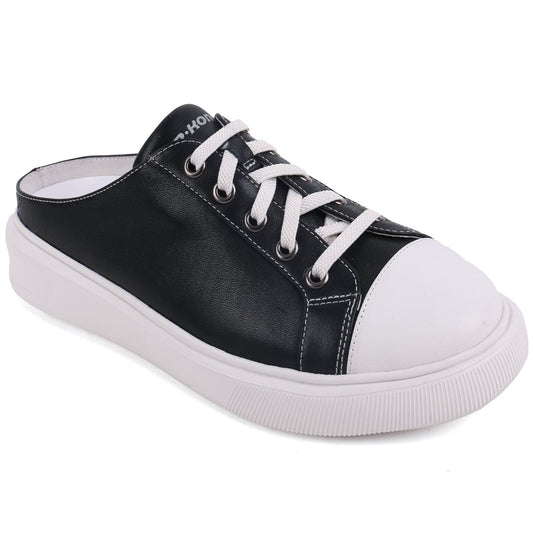 DR.KONG WOMEN COMFORT SLIP ON MULES SHOES DK-W5001461-BLK