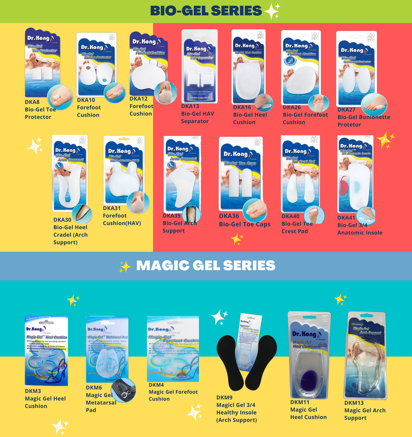 DR.KONG MAGIC-GEL HEEL CUSHION ACCESSORIES DK-DKM11-F