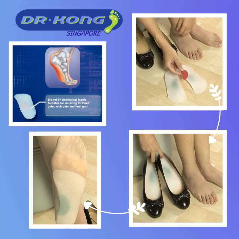 DR.KONG BIO-GEL 3/4 ANATOMIC INSOLES DK-DKA41 - FOOT CARE ACCESSORIES