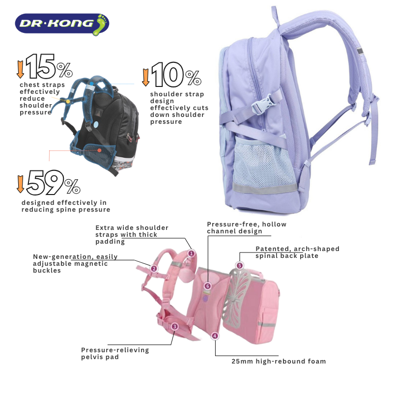DR.KONG BACKPACKS XL SIZE DK-1Z14B1122BW-PUB