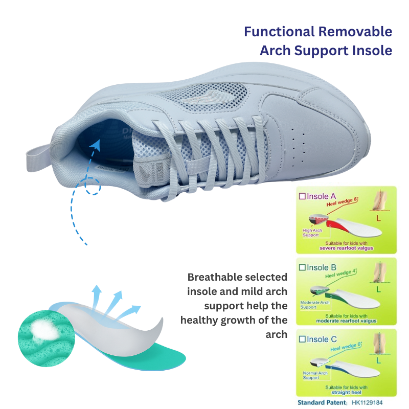 DR.KONG HEALTH SCHOOL SHOES (WHITE) DK-1CE0A1027AW