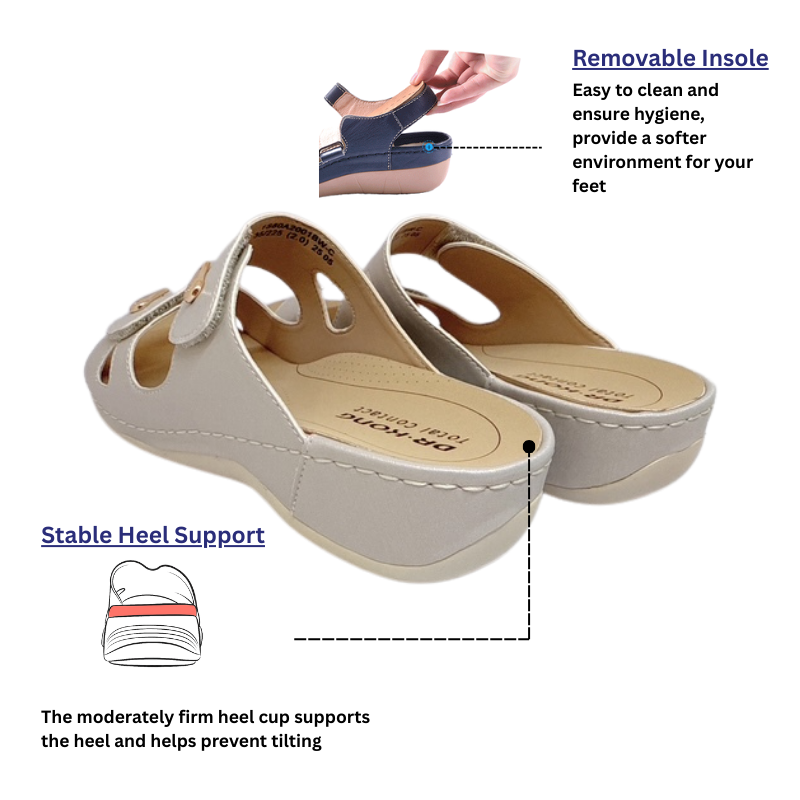 DR.KONG WOMEN REMOVABLE INSOLE SANDALS DK-1S80A2001BW