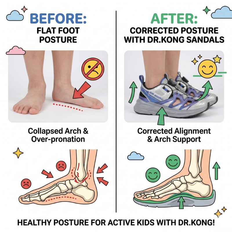 DR.KONG KIDS TOTAL CONTACT SANDALS DK-1S10B2500EM
