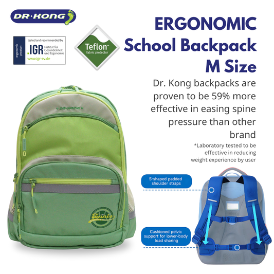 DR.KONG BACKPACKS M SIZE DK-2Z12A4004BW-GRN