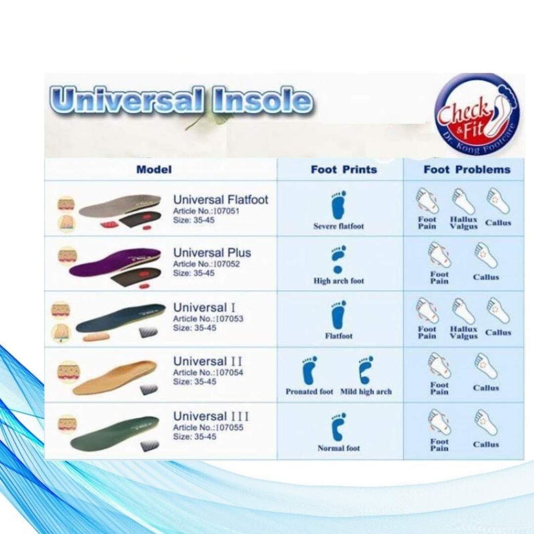 DR.KONG UNIVERSAL II MILD SUPPORT INSOLES DK-I07054