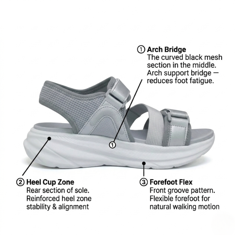 DR.KONG WOMEN TOTAL CONTACT SANDALS DK-1S30A2059BW