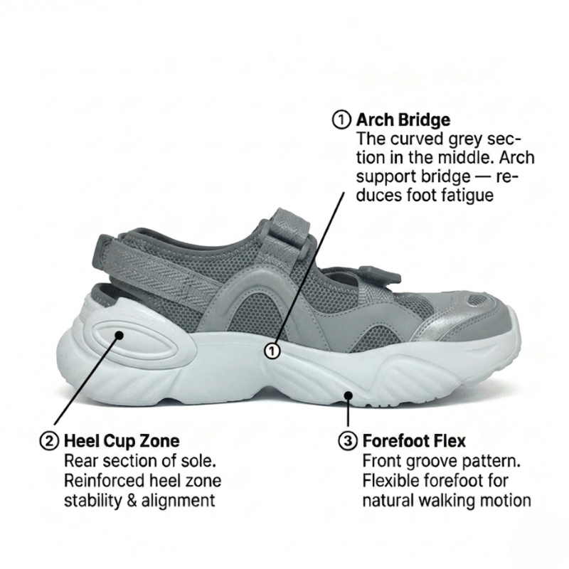 DR.KONG WOMEN TOTAL CONTACT SANDALS DK-1S30A2048BW
