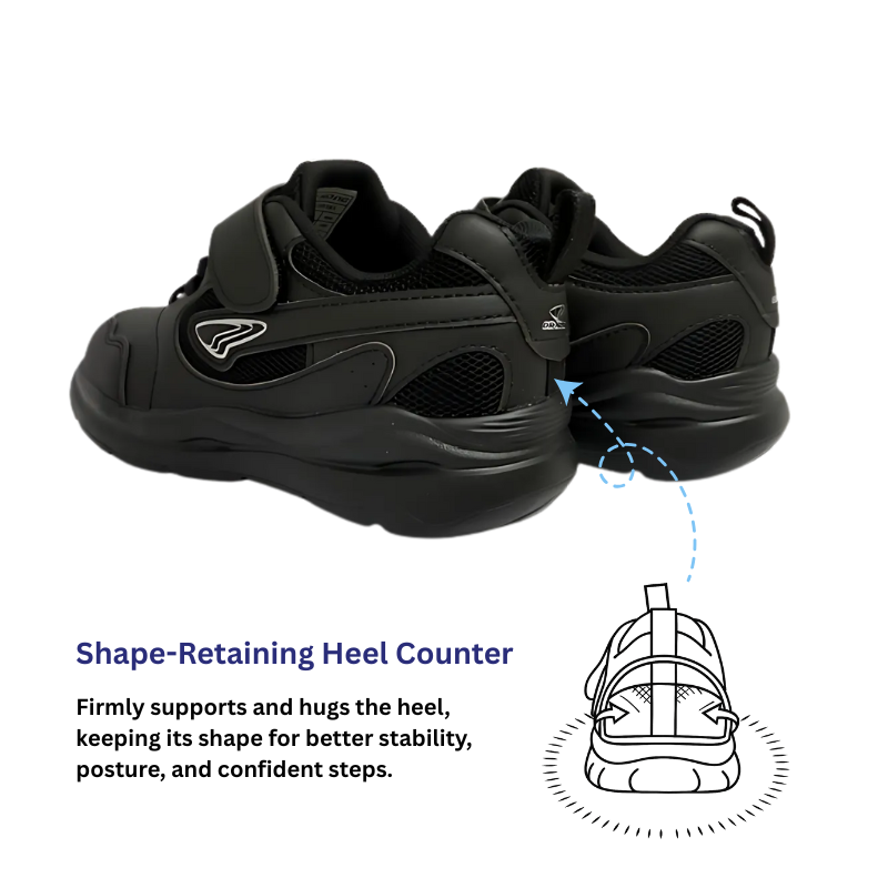 DR.KONG HEALTH SCHOOL SHOES (BLACK) DK-2B16A1053BX-DSA