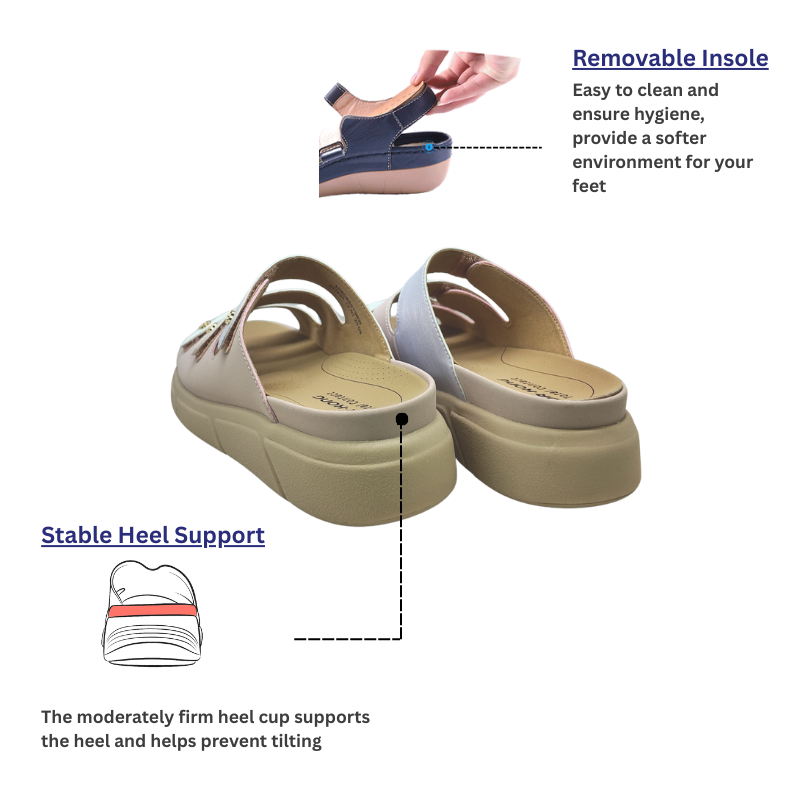 DR.KONG WOMEN REMOVABLE INSOLE SANDALS DK-1S80A2013BW